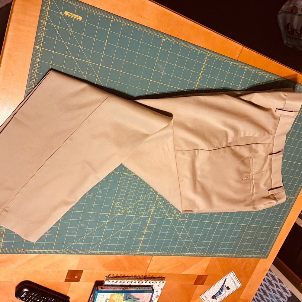 Dockers Men's Flat-Front Chinos in Light Tan